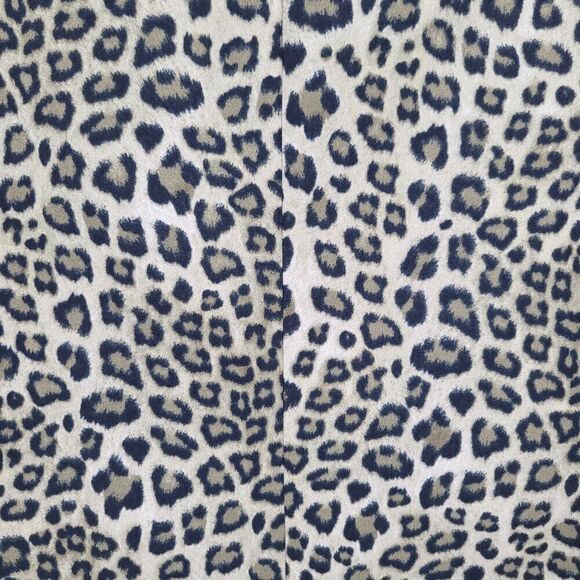 Evan-Picone Black Label Sigle Breasted Blazer 10 Green Animal Cheetah Collarless - Picture 4 of 10